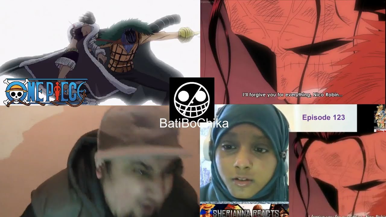 Nico Robin vs Crocodile - Robin Reads poneglyph Reactions Mashup