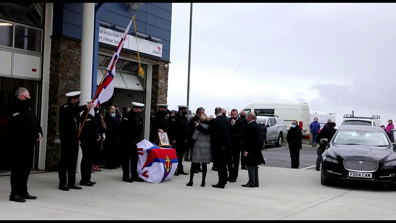 Mike Howells send off at Burry Port RNLI