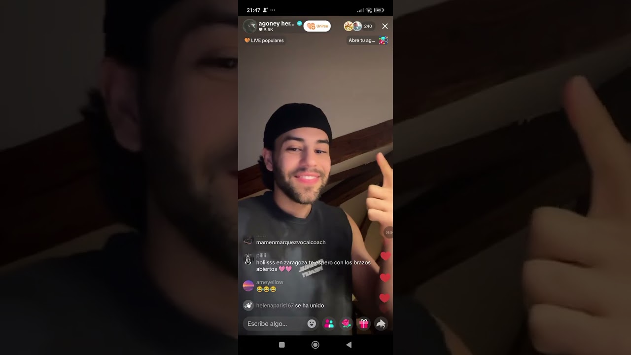 Directo de Agoney en Tiktok (12.03.2026) 💜🔥