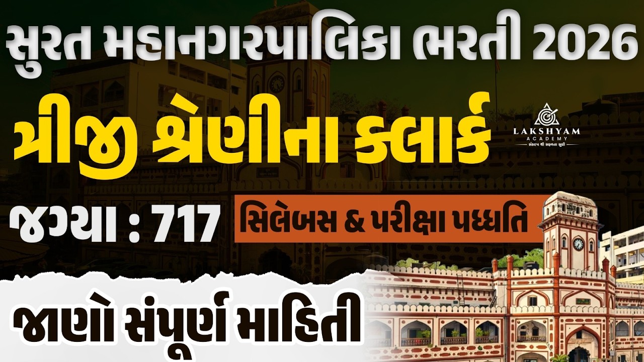SMC Clerk Syllabus | SMC Clerk Syllabus and Exam Pattern 2026  |SMC Recruitment 2026