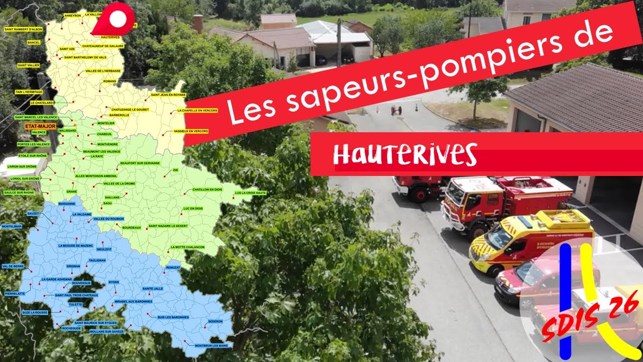 Sapeurs-pompiers Drôme : Découvrez mon centre d'incendie et de secours - Hauterives