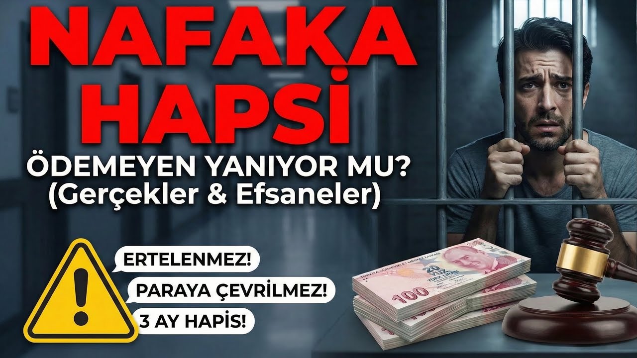 3 Ay Hapis Cezası! Nafaka Borcu Hapse D&ouml;n&uuml;ş&uuml;r m&uuml;? (Yargıtay Ne Diyor?)