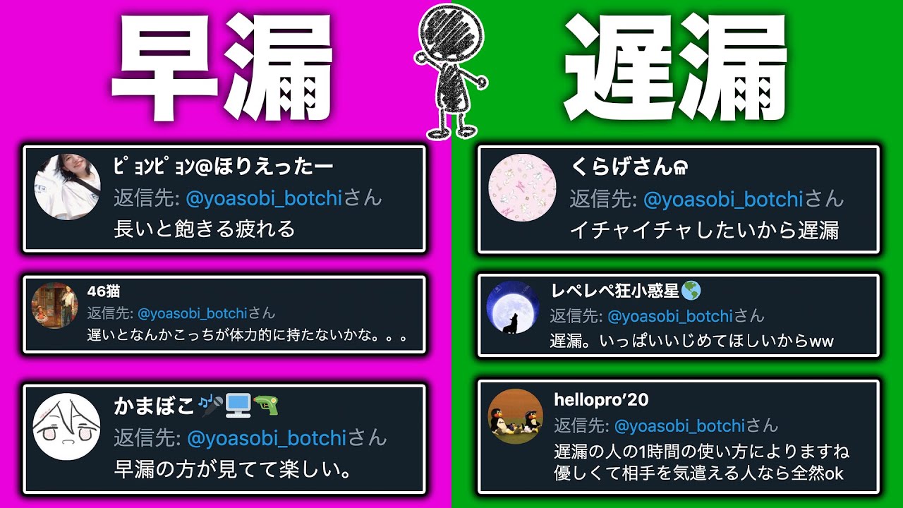 【男性の悩み】早漏と遅漏、結局どっちがいいの？女性の本音まとめてみました。【ツッコミ】