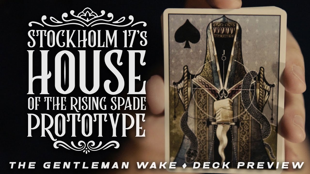House Of The Rising Spade Playing Cards Prototype Deck Preview - Stockholm17 Kickstarter