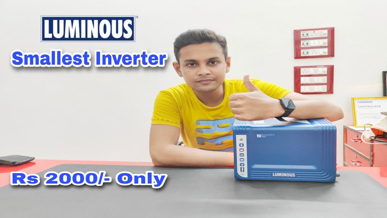 Luminous Smallest Inverter Eco Watt 350 Unboxing| छोटा घर और ऑफिस के लिए Best इन्वर्टर
