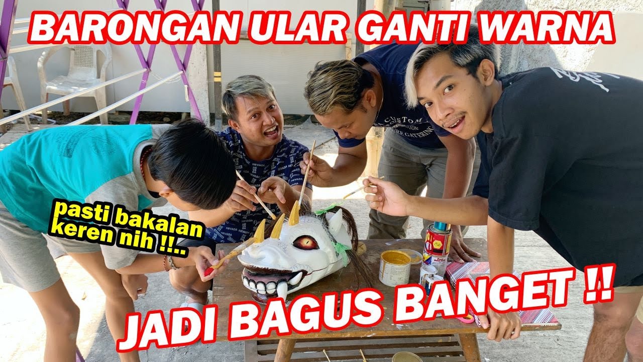 Yay ngecat Barongan baru !! BARU KALI INI SEMUA SERBA PUTIH ( kenapa ? )
