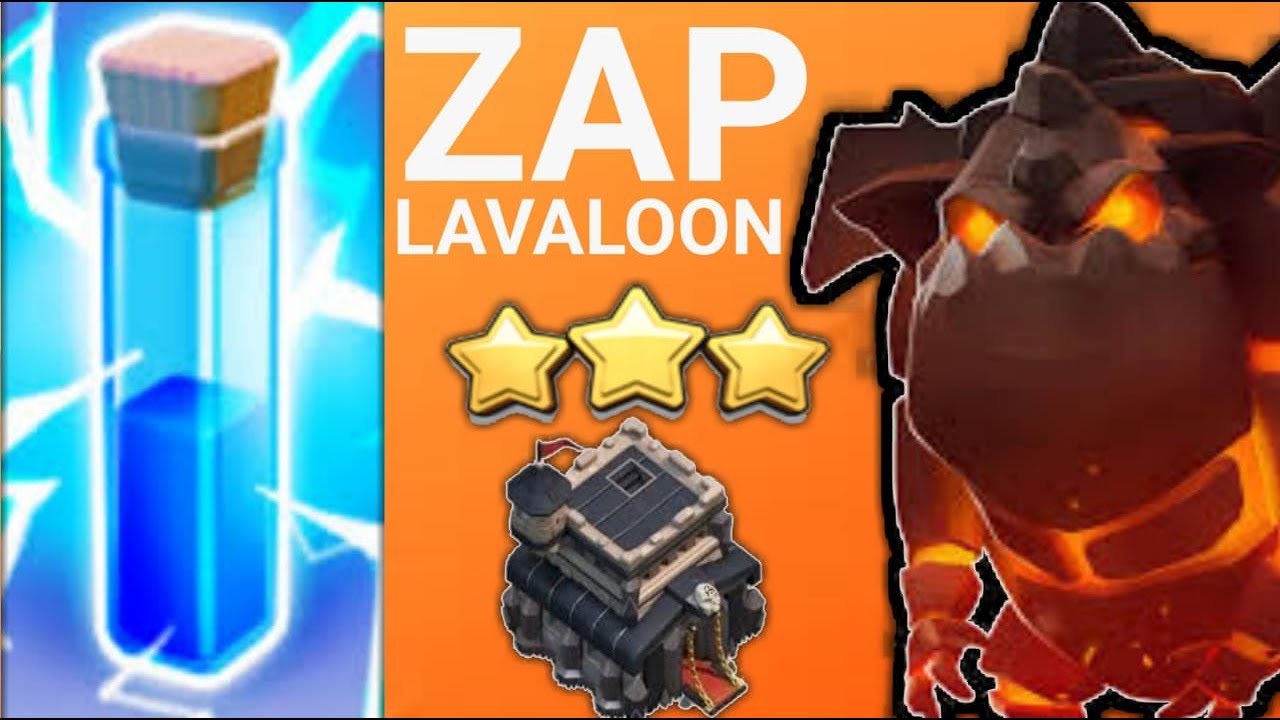 TH9 ZAP LALO: TH9 ZAP LAVALOON ☆☆☆ ATTACK STRATEGY 2020 | CLASH OF CLANS