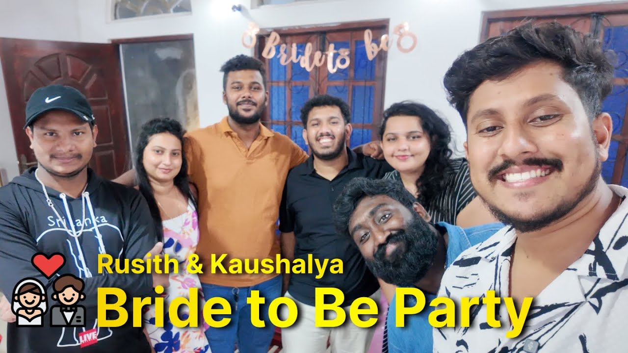 Rusith & Kaushalya's Bride to Be Party 💍 | Surprise from Friends! (📍Queen's Residence)