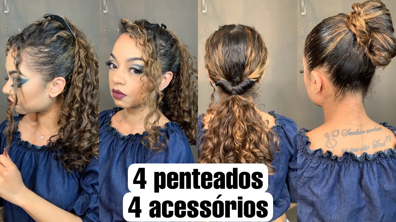 Penteados com acessórios!