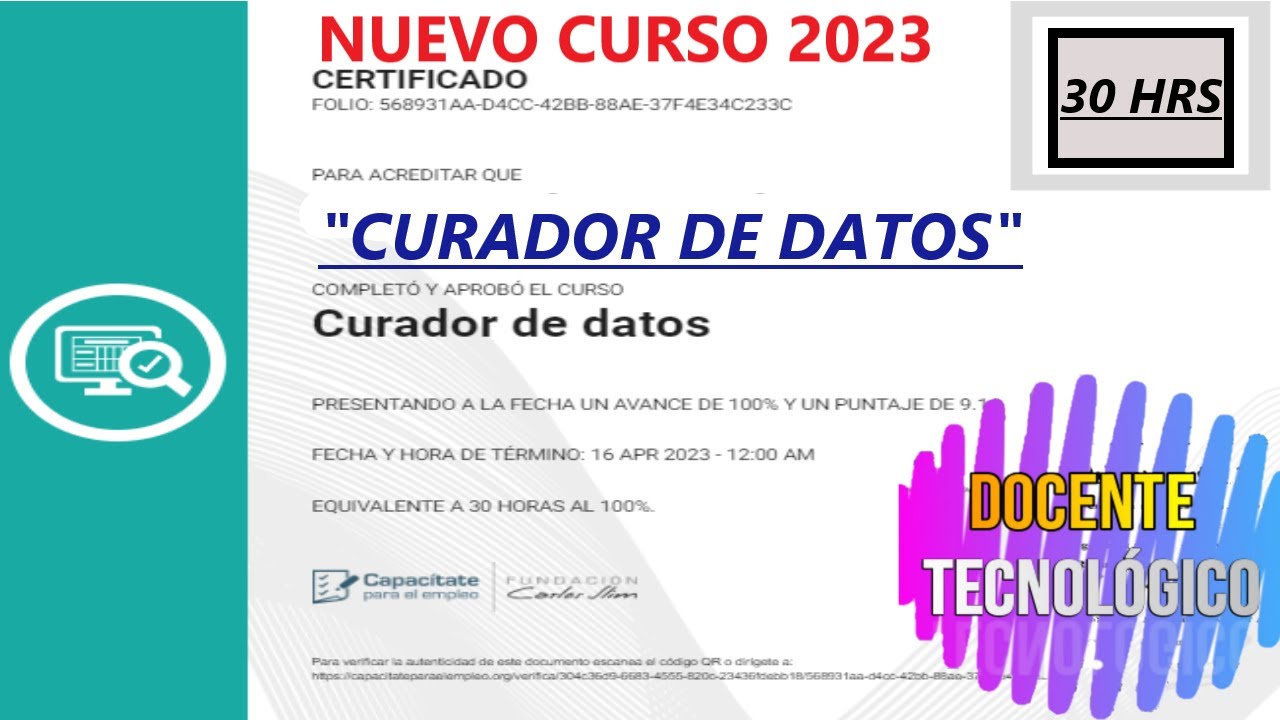 Docente Tecnológico: CURSO 