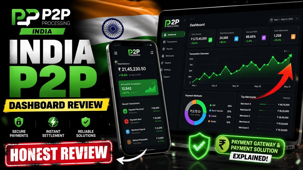 P2P Processing India Dashboard Review | Payment Gateway & Payment Solution Explained (Honest Review)
