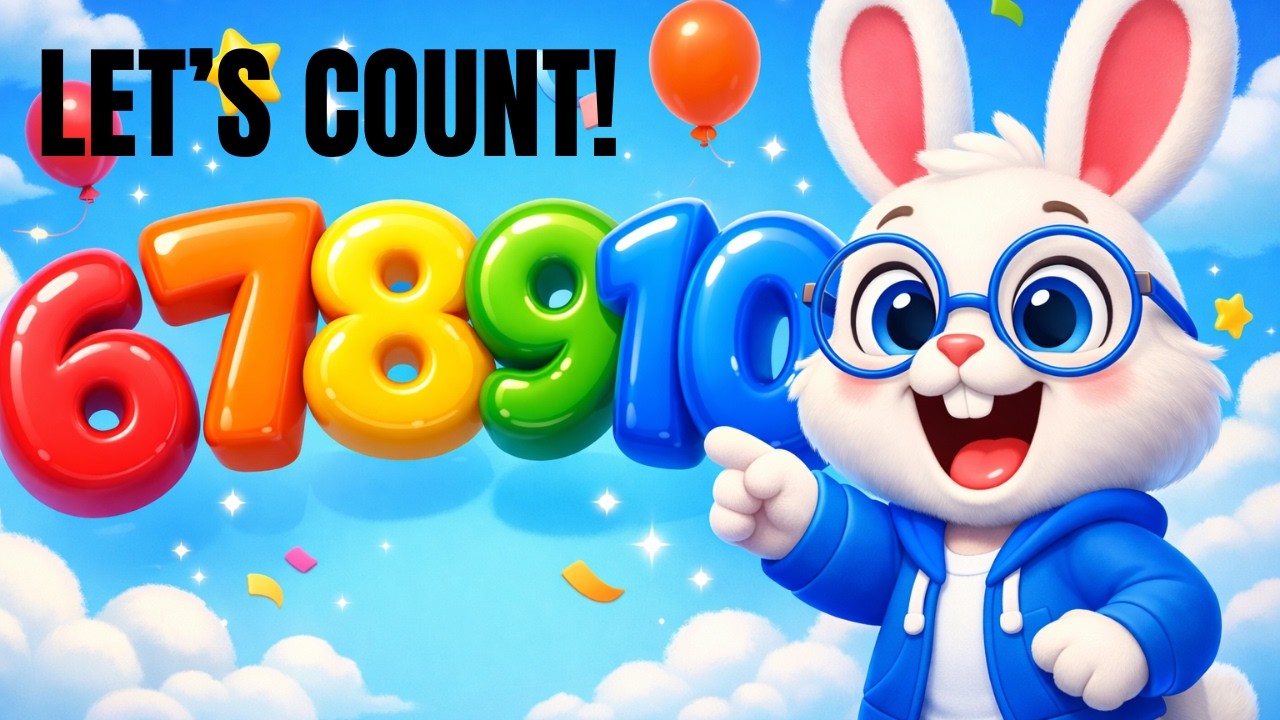 Learn Numbers 6 to 10 | Fun Counting Song for Toddlers