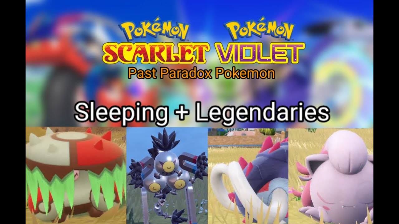 Pokémon Scarlet & Violet | All Past Paradox Mons Sleeping + Legendaries