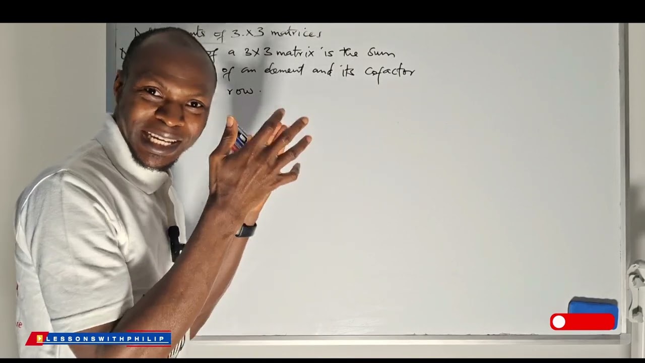 DETERMINANT OF MATRICES//COFACTOR 