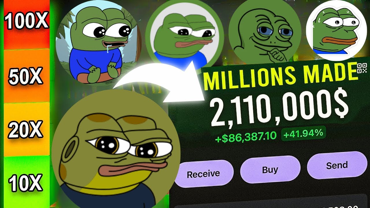 ULTIMATE 5  LOW MARKET CAP FROG 100X MEMECOINS (DON'T MISS THESE!)