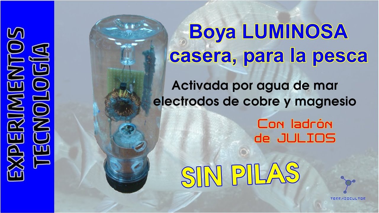 #Pesca BOYA Luminosa CASERA, SIN PILAS
