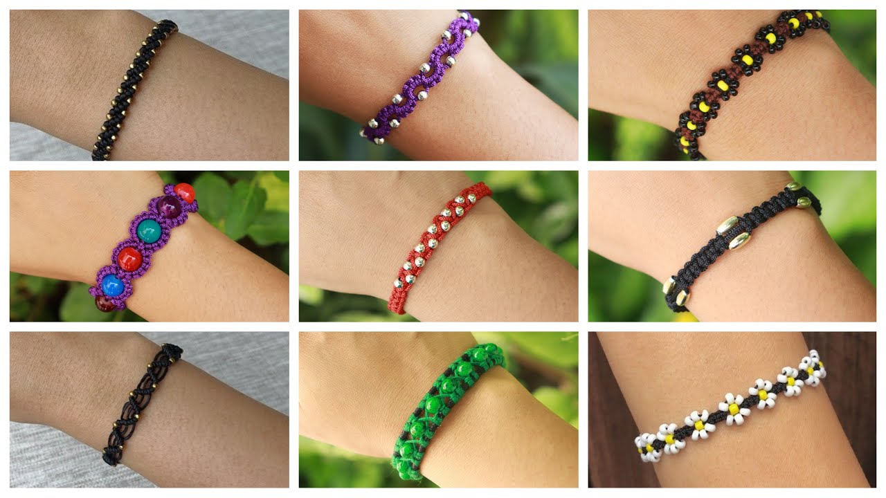 9 DIY Beaded Bracelet Ideas | How To Make Bracelets At Home | Thread Bracelet | Creation&you