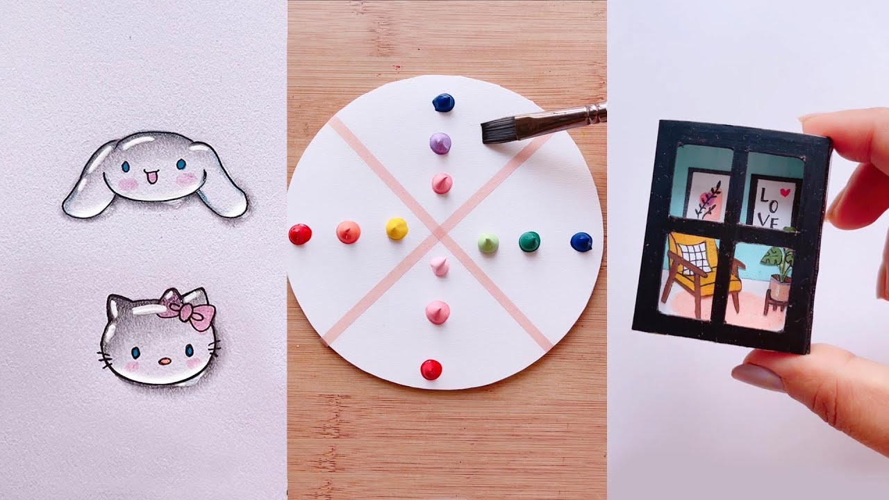 11 cool art ideas / painting hacks for beginners #painting #art