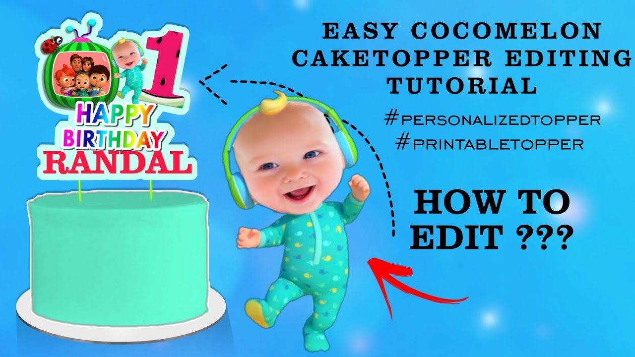 DIY COCOMELON CAKETOPPER | TUTORIAL