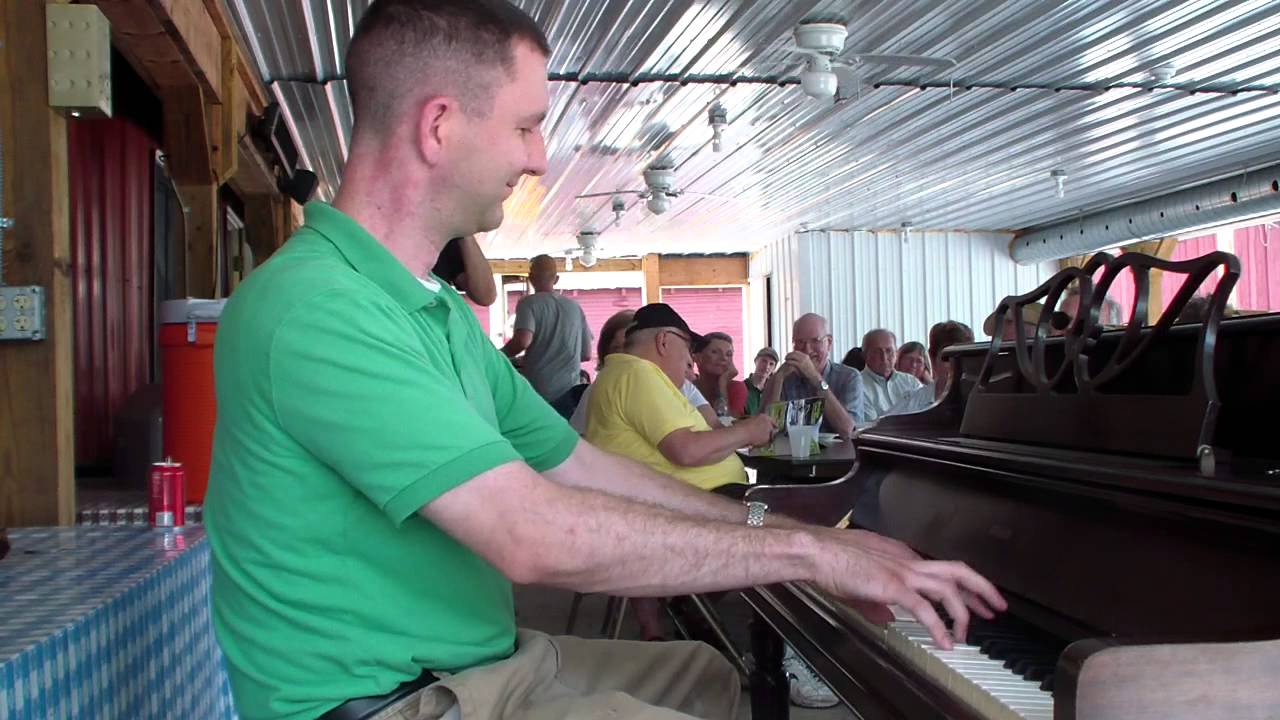 Russell Wilson I'VE BEEN WORKING ON THE RAILROAD|CPRF|June 33 2013|street piano