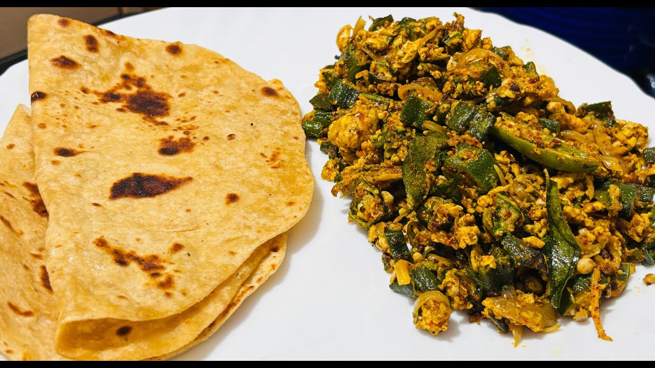 ಬೆಂಡೆಕಾಯಿ ಚಪಾತಿ ಎಗ್ ಫ್ರೈ | okra/bhindi egg fry recipe 😋