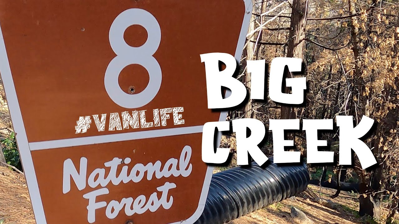 BIG CREEK, CALIFORNIA 06/01/2021- post creek fire - RIP SHAVER CROSSING STATION - SOLO MALE #VANLIFE