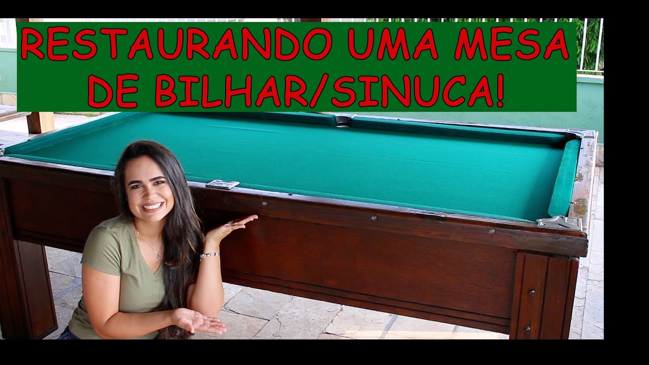 Como restaurei minha mesa de bilhar/sinuca - S.O.S. Isa