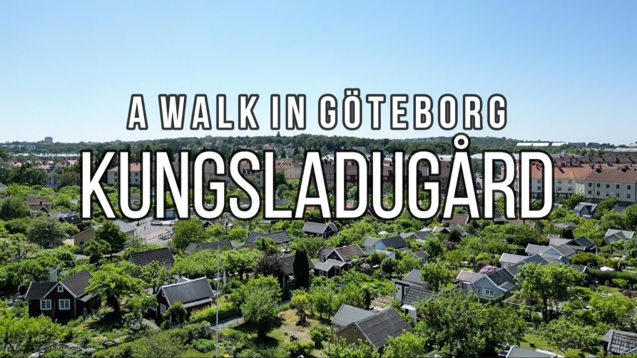 4K A walk in Kungsladugård, Göteborg / Gothenburg - Sweden.