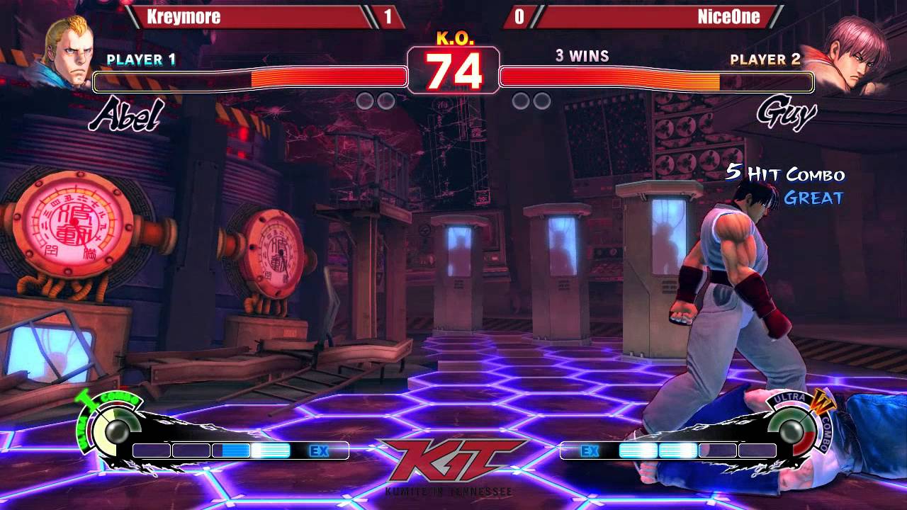 USF4 @ KIT15 Semis - Kreymore (Abel) vs NiceOne (Guy) [720p/60fps]