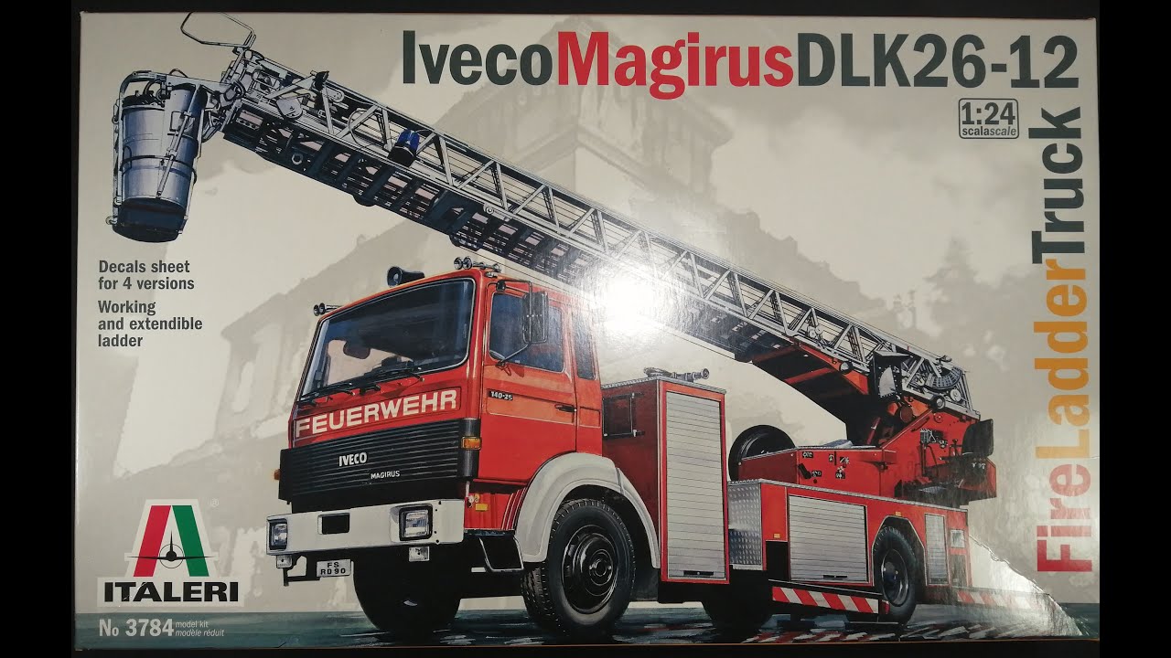 Обзор, что в коробке Iveco Magirus DLK 26-12 Fire Ladder truck