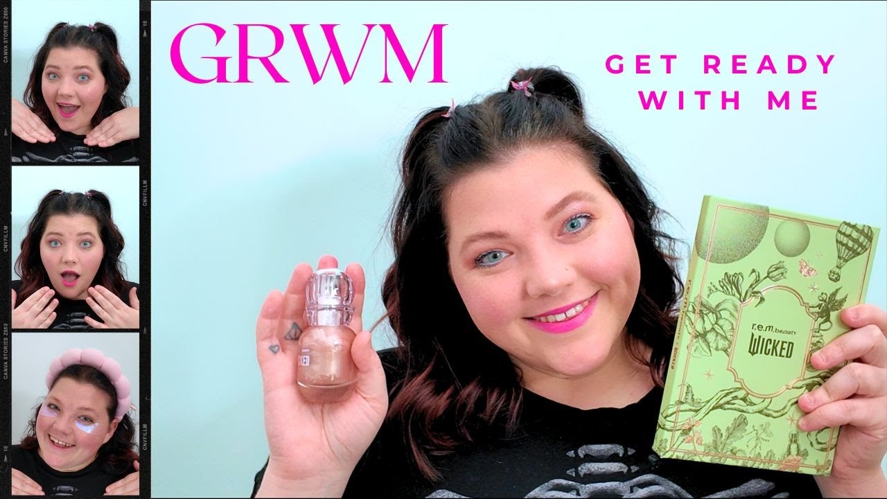 WICKED x rem beauty | Get Ready With Me *Galinda Inspired* ✨🫧🪄