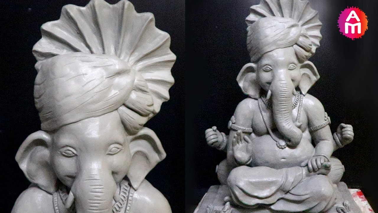 How To Make Eco Friendly Ganesha at home | Easy Ganesh Making process 2020
