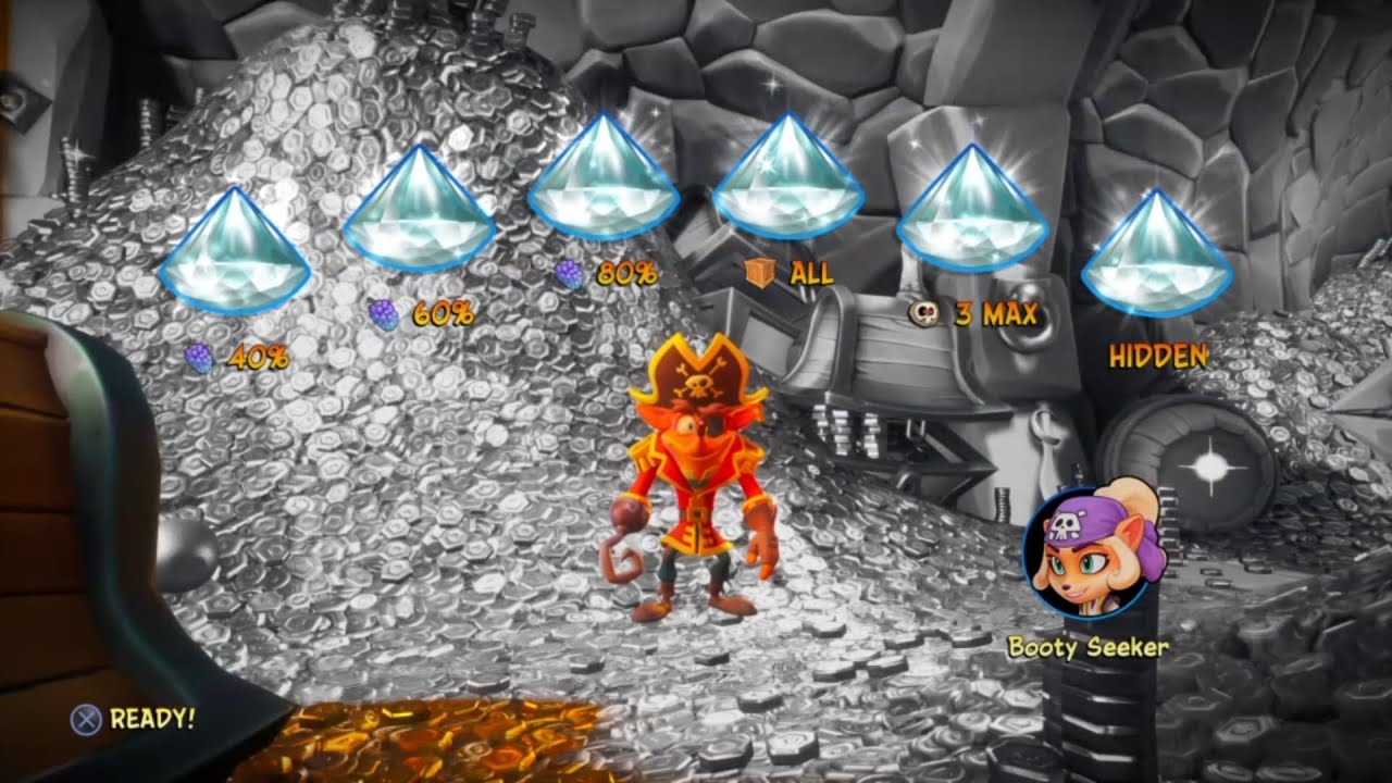 Thar he Blows! N.Verted - HIDDEN GEM / ALL CRATES / ALL GEMS - Crash Bandicoot 4 It's About Time