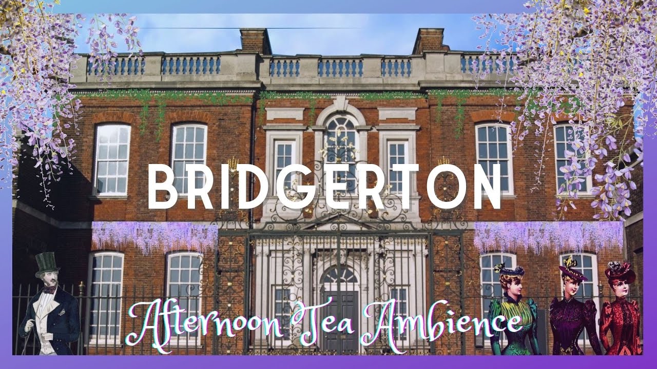 BRIDGERTON FOR AFTERNOON TEA / Ambience with String Quartet, Fire crackle, Soft Chatter & Tea Sounds