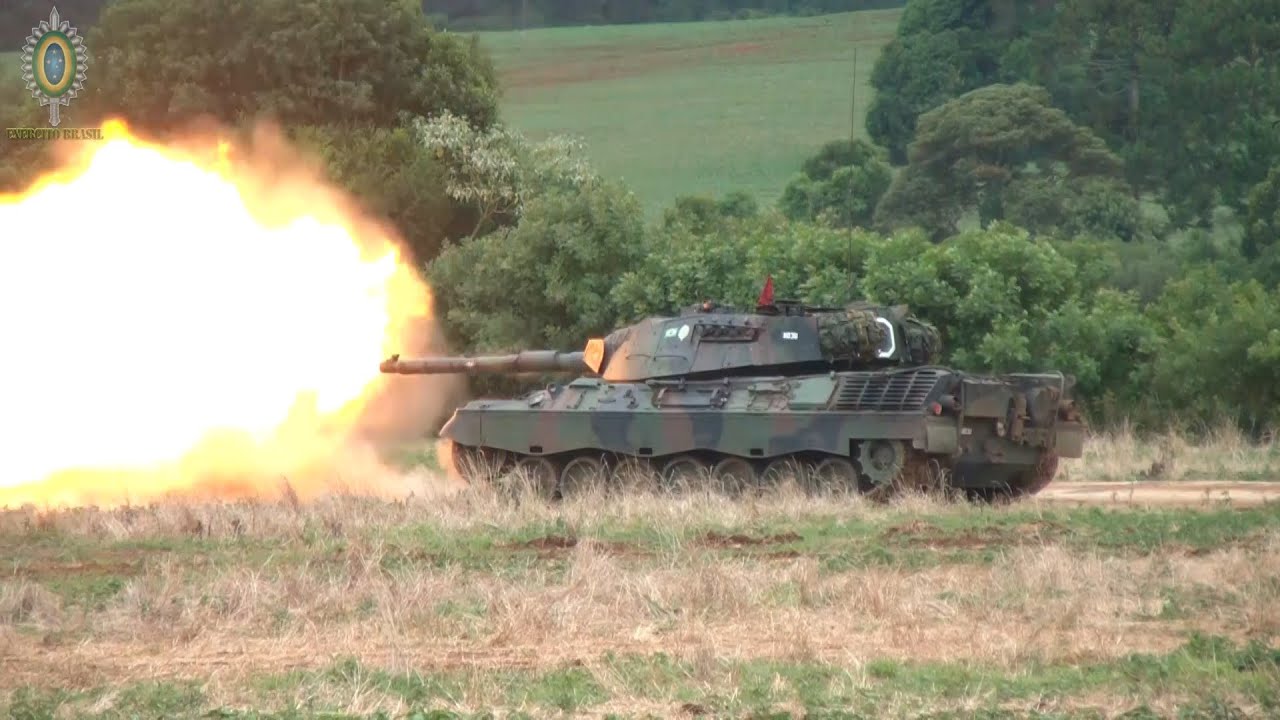 TIRO CANH&Atilde;O 105mm LEOPARD 1A5