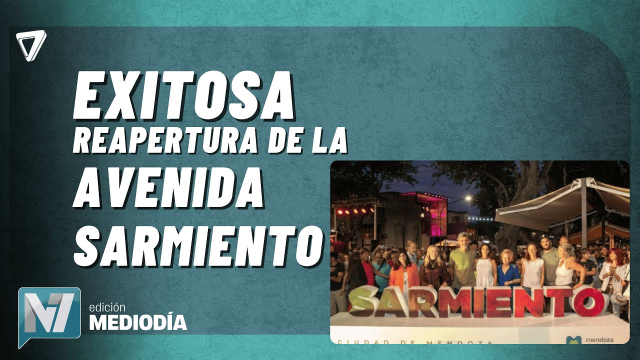 AHORA: la Avenida Sarmiento se RENOVÓ como polo GASTRONÓMICO en Mendoza