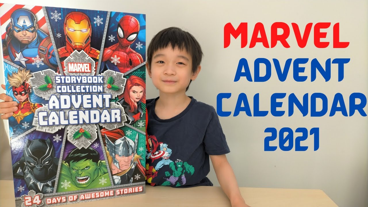 Opening Marvel Avengers Advent Calendar 2021- 24 Mini Storybook Collection Count Down to Christmas