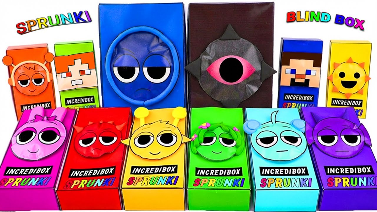 🌈Paper_diy🌈 Cute INCREDIBOX SPRUNKI Candy Blind Bag Unboxing! | ASMR | Tommi cute Asmr