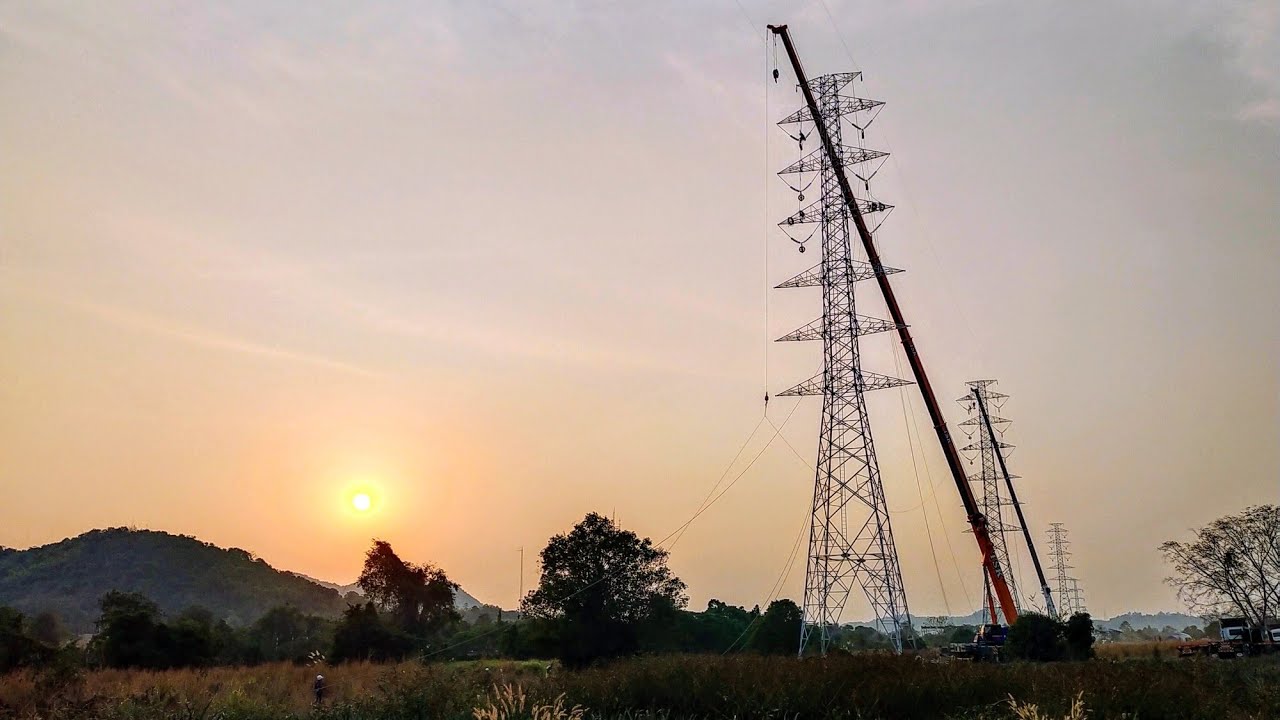 งานปรับปรุงยกระดับสายส่ง 115 kv. ระยอง 3 - สัตหีบ 1 รองรับโครงการรถไฟฟ้าความเร็วสูง เชื่อมสามสนามบิน