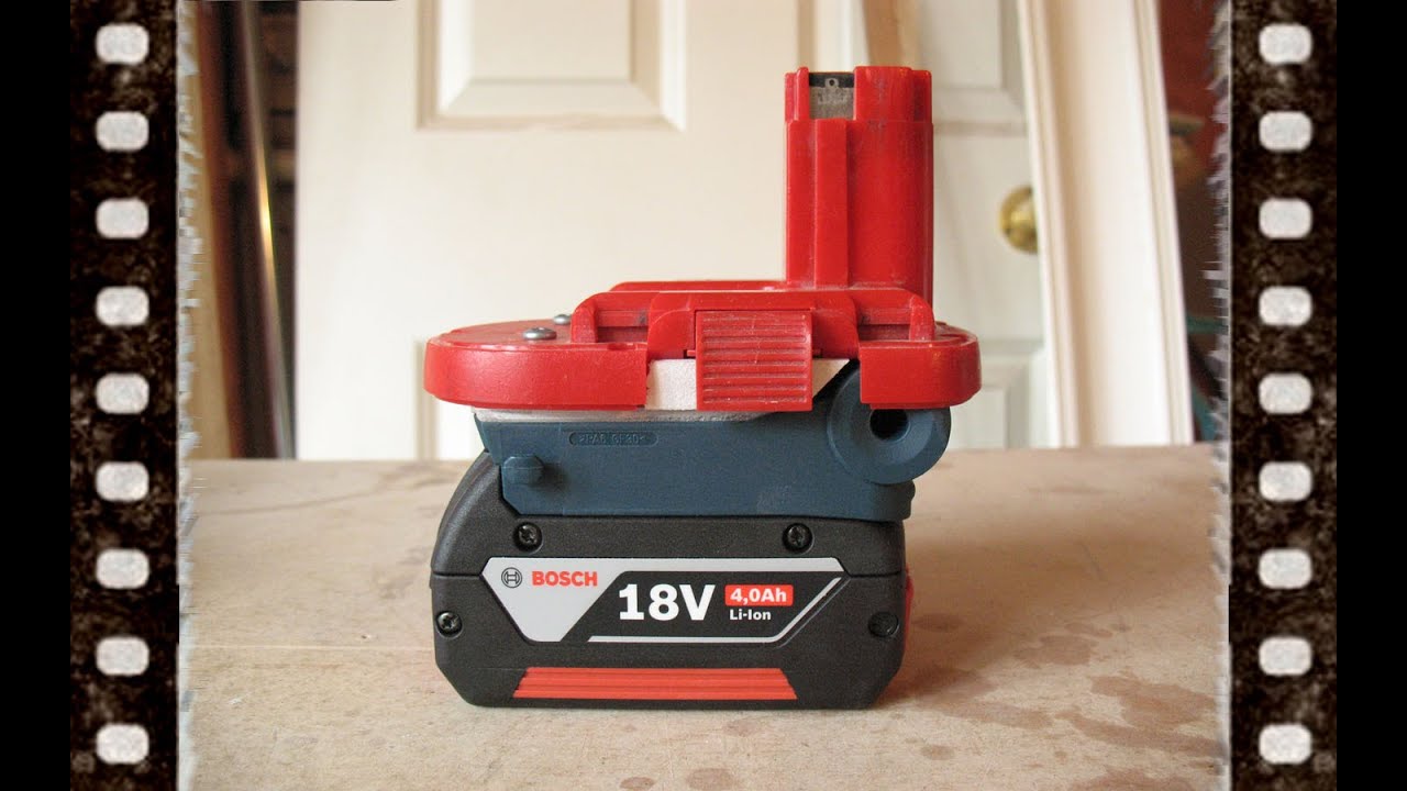 Bosch Lithium Ion 18v Battery Adaptor DIY NiMH Power Tool vs NiCd NiCad Li Drill Jigsaw Driver