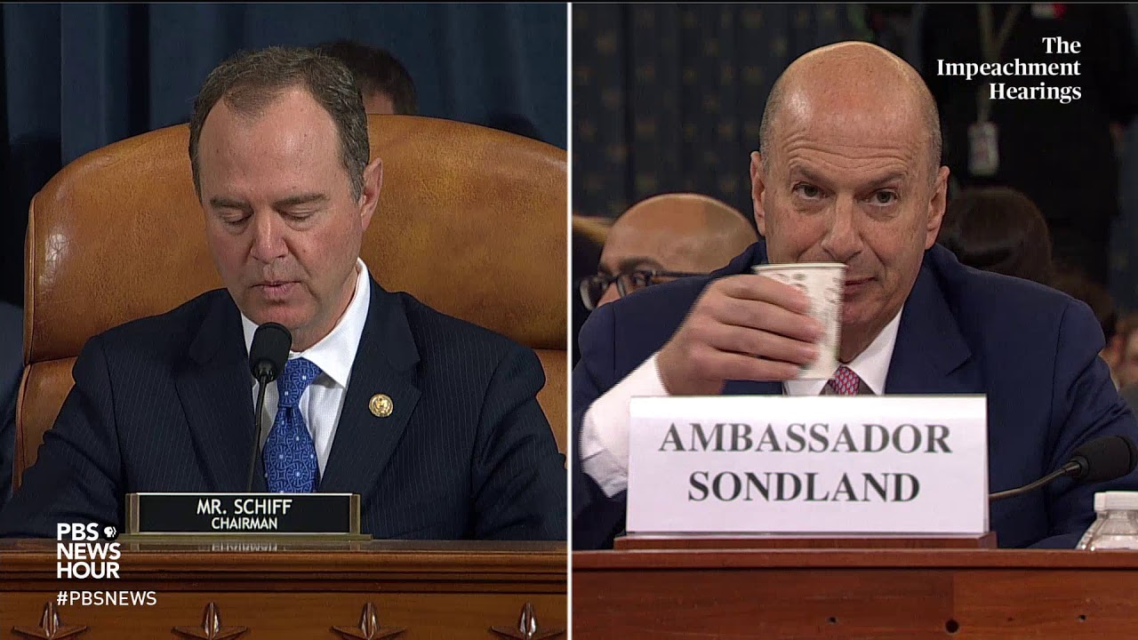 WATCH: Rep. Schiff’s full opening statement in Gordon Sondland hearing | Trump's first impeachment