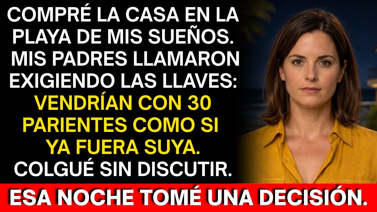 Mis padres pensaron que podían quitarme mi casa en la playa… se arrepintieron esa misma noche