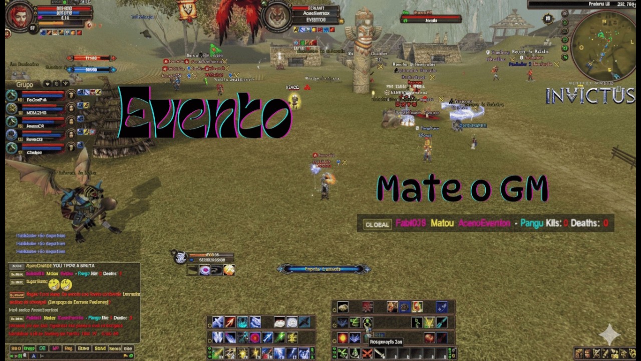 PW Invictus // Evento Mate o GM e PvP //