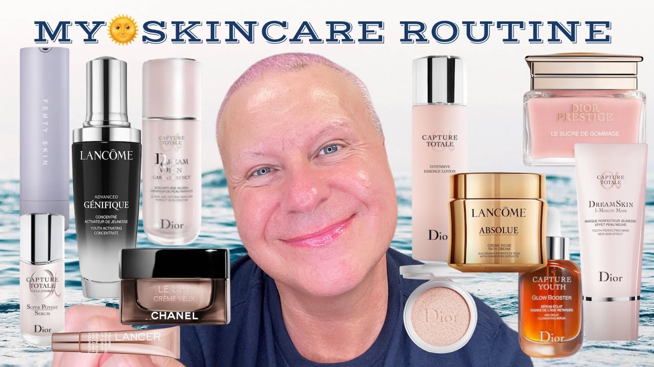 MY AM PERSONAL LUXURY SKINCARE ROUTINE Part 1/DIOR/CHANEL/LANCOME/FENTY #SKINCAREROUTINE #SKINCARE