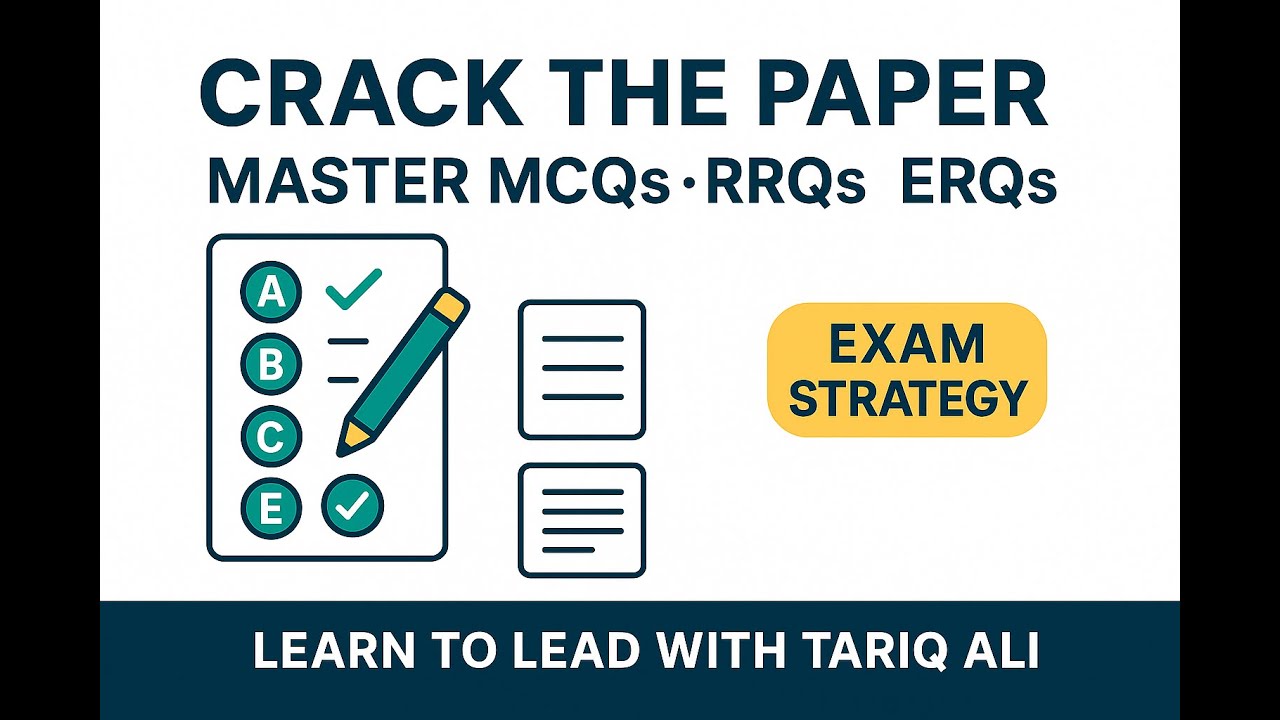 Types of Question: MCQs,RRQs & ERQs
