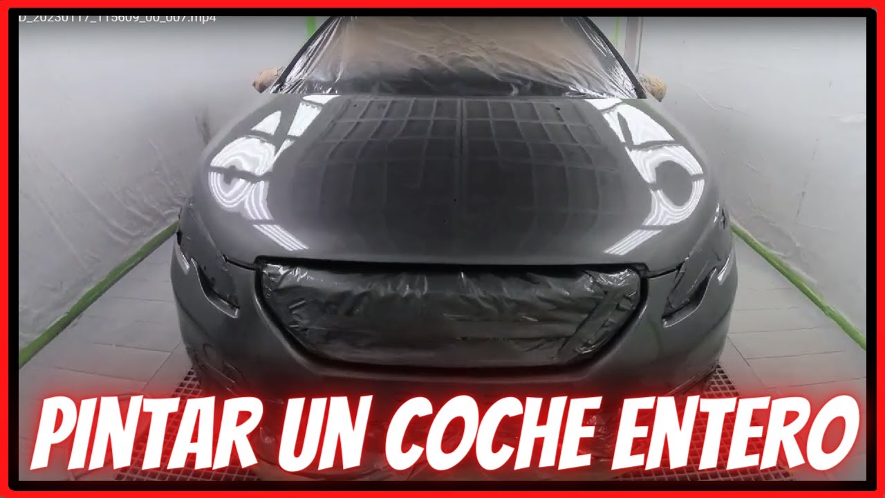 Pinto Un Coche Con Pintura Al Disolvente