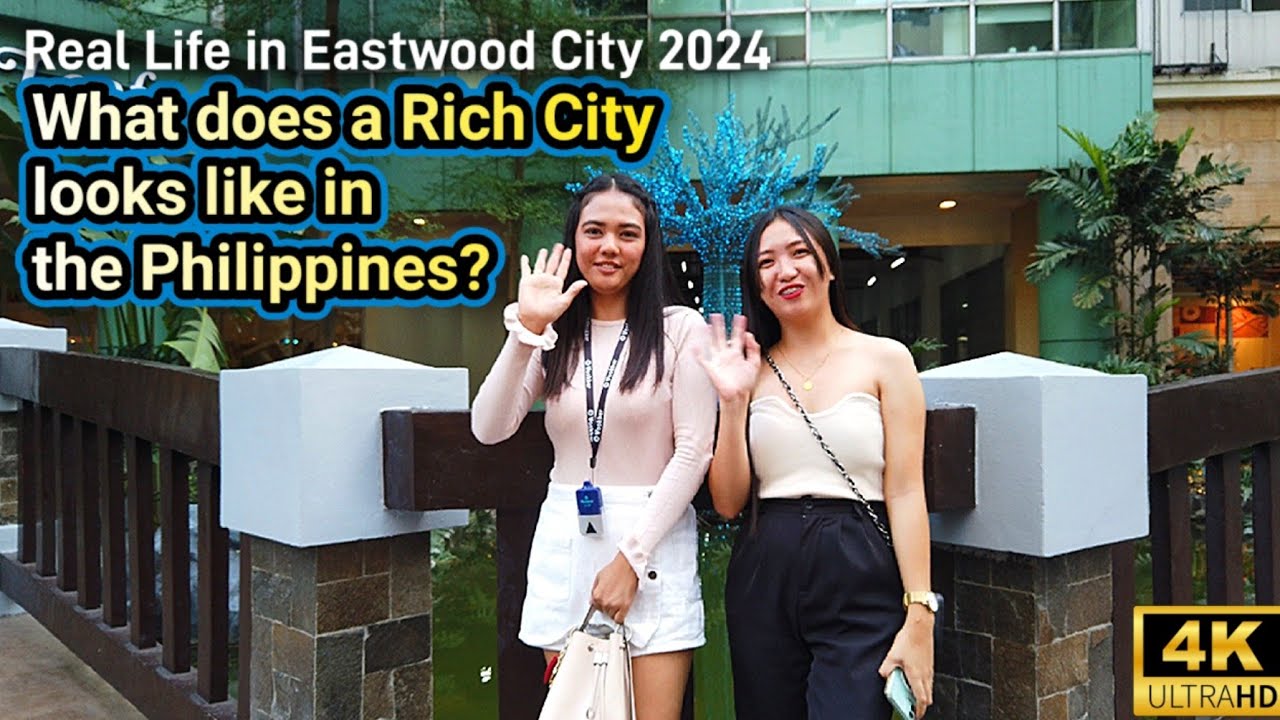 REAL LIFE in a RICH CITY inside a CITY! | Walk in Eastwood City Quezon City Philippines