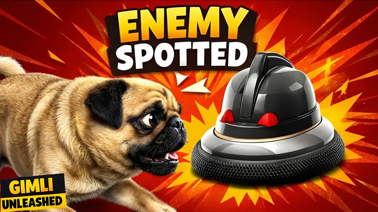 My Pug Declared War on the Vacuum Cleaner 😳 | Gimli Unleashed: The Pug Show