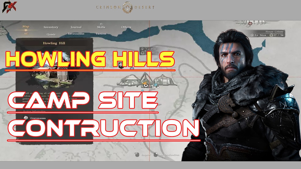 |Guide| Crimson Desert - How To Expand Howling Hill Camp