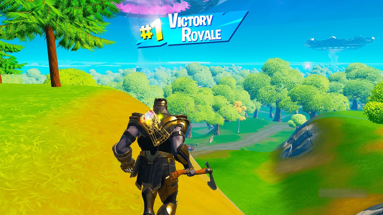 THANOS SKIN GAMEPLAY / Solo Victory Royale Full Game (Fortnite Season 7 No Commentary, PC)